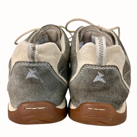 Ecco Gray/Beige Suede Mens Receptor Walking Shoe Sz 10-10.5 EU 44 Light Durable - Picture 10 of 15